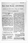 Copy of the New York Weekly Journal by Anonymous