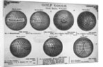 Display with Prices for Early Made Golf Balls by Anonymous