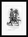 An Early Printing Press by Corbis