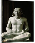Boulak Museum Ancient Egyptian Statue of Seated Scribe by Anonymous
