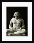 Boulak Museum Ancient Egyptian Statue of Seated Scribe by Anonymous