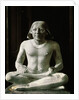 Boulak Museum Ancient Egyptian Statue of Seated Scribe by Anonymous
