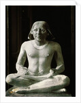 Boulak Museum Ancient Egyptian Statue of Seated Scribe by Anonymous