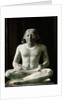 Boulak Museum Ancient Egyptian Statue of Seated Scribe by Anonymous