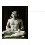 Boulak Museum Ancient Egyptian Statue of Seated Scribe by Anonymous