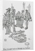 Drawing of Sir Walter Raleigh and Aids with Natives by Anonymous