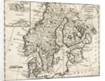 Map of Denmark, Norway, Sweden and Finland by Anonymous