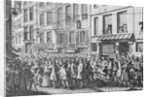 Citizens Crowding French Street by Anonymous