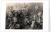 Engraving of Capturing of Mexico by Cortez
