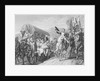 Illustration of Napoleon on Horse Acknowledging His Troops by Anonymous