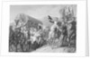 Illustration of Napoleon on Horse Acknowledging His Troops by Anonymous