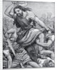 Samson with Weapon in Hand Against Philistines by Anonymous