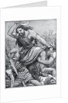 Samson with Weapon in Hand Against Philistines by Anonymous