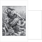 Samson with Weapon in Hand Against Philistines by Anonymous