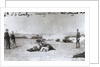 American Cavalry Men with Horses as Shields During Weapon Firing by Anonymous