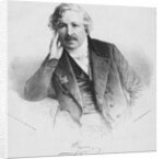 French Artist Daguerre in Studious Pose by Anonymous