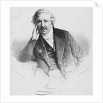 French Artist Daguerre in Studious Pose by Anonymous