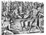 Florida Indians Saturibo War Council by Anonymous