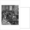 Illustration of Citizens Indulging Water at Spa by Anonymous