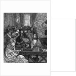 Illustration of Citizens Indulging Water at Spa by Anonymous
