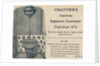Advertisement for Crapper's Toilet by Anonymous