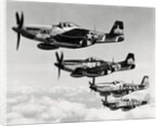 Fighter Planes Flying in Formation by Anonymous