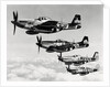 Fighter Planes Flying in Formation by Anonymous