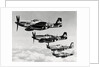 Fighter Planes Flying in Formation by Anonymous