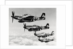 Fighter Planes Flying in Formation by Anonymous