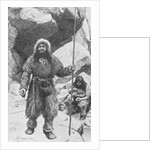 Cave Man Holding Staff by Anonymous