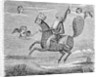 Print Depicting Mohammed Exiting Earth into the Heavens by Anonymous