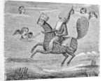 Print Depicting Mohammed Exiting Earth into the Heavens by Anonymous