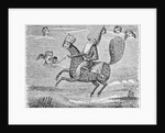 Print Depicting Mohammed Exiting Earth into the Heavens by Anonymous