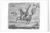 Print Depicting Mohammed Exiting Earth into the Heavens by Anonymous