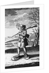 French Canadian Smoking a Pipe by Anonymous