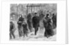Pedestrians Walking in a Blizzard by Stanley Fox
