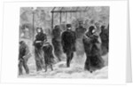 Pedestrians Walking in a Blizzard by Stanley Fox