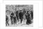 Pedestrians Walking in a Blizzard by Stanley Fox
