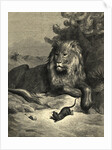 Illustration from Fontaine's The Lion and the Rat by Anonymous