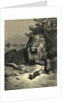 Illustration from Fontaine's The Lion and the Rat by Anonymous