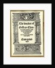 Title Page to Chaucer Works by Anonymous
