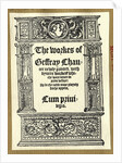 Title Page to Chaucer Works by Anonymous