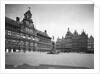 Town Center with Exquisite Buildings and Center Sculpture by Anonymous