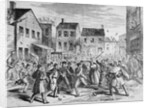 The Great Whiskey War, December 1869 Newspaper Illustration by Anonymous