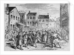 The Great Whiskey War, December 1869 Newspaper Illustration by Anonymous