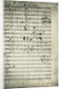 Manuscript Page from Beethoven's Missa Solemnis by Anonymous