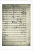 Manuscript Page from Beethoven's Missa Solemnis by Anonymous