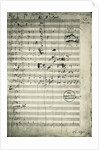 Manuscript Page from Beethoven's Missa Solemnis by Anonymous