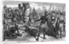 Engraving of Althore Showing Rene de Laudonniere the Worship of Ribault's Column Monument by Anonymous