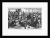 Engraving of Althore Showing Rene de Laudonniere the Worship of Ribault's Column Monument by Anonymous